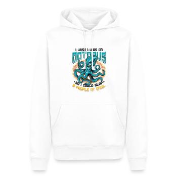 Slap 8 Menschen Auf Einmal Octopi Funny Octopus - Männer Premium Bio Hoodie - Weiß - Vorne - Nico (187cm)