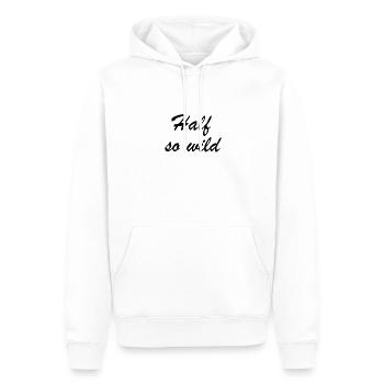 half so wild - halb so wild - Männer Premium Bio Hoodie - Weiß - Vorne - Nico (187cm)