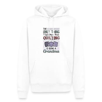 Nähen Quilter Oma Quilten - Männer Premium Bio Hoodie - Weiß - Vorne - Nico (187cm)