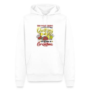 Nähen Quilter Oma Quilten - Männer Premium Bio Hoodie - Weiß - Vorne - Nico (187cm)