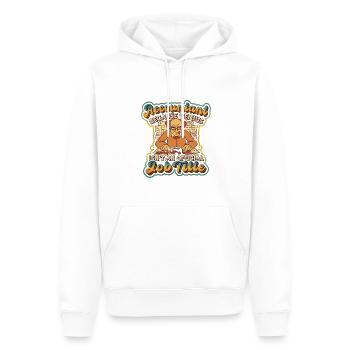 Le génie comptable n’est pas un fonctionnaire - Sweat à capuche Premium bio Homme - blanc - Devant - Nico (187cm)