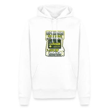Meinungen Datenmangel - Datenwissenschaftler Daten - Männer Premium Bio Hoodie - Weiß - Vorne - Nico (187cm)