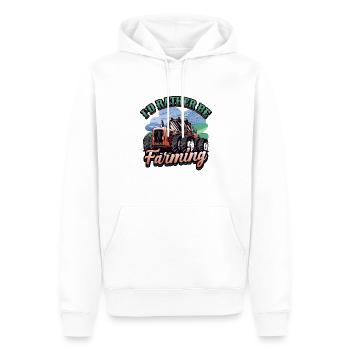 Je préfère être un agriculteur Tracteur Farmer - Sweat à capuche Premium bio Homme - blanc - Devant - Nico (187cm)