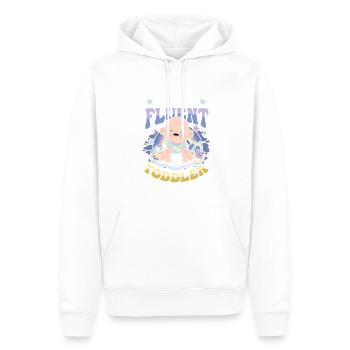 Ich Spreche Fließend Kleinkind - Männer Premium Bio Hoodie - Weiß - Vorne - Nico (187cm)