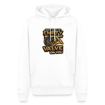 Vider mon crachat, valeur Français corne - Sweat à capuche Premium bio Homme - blanc - Devant - Nico (187cm)