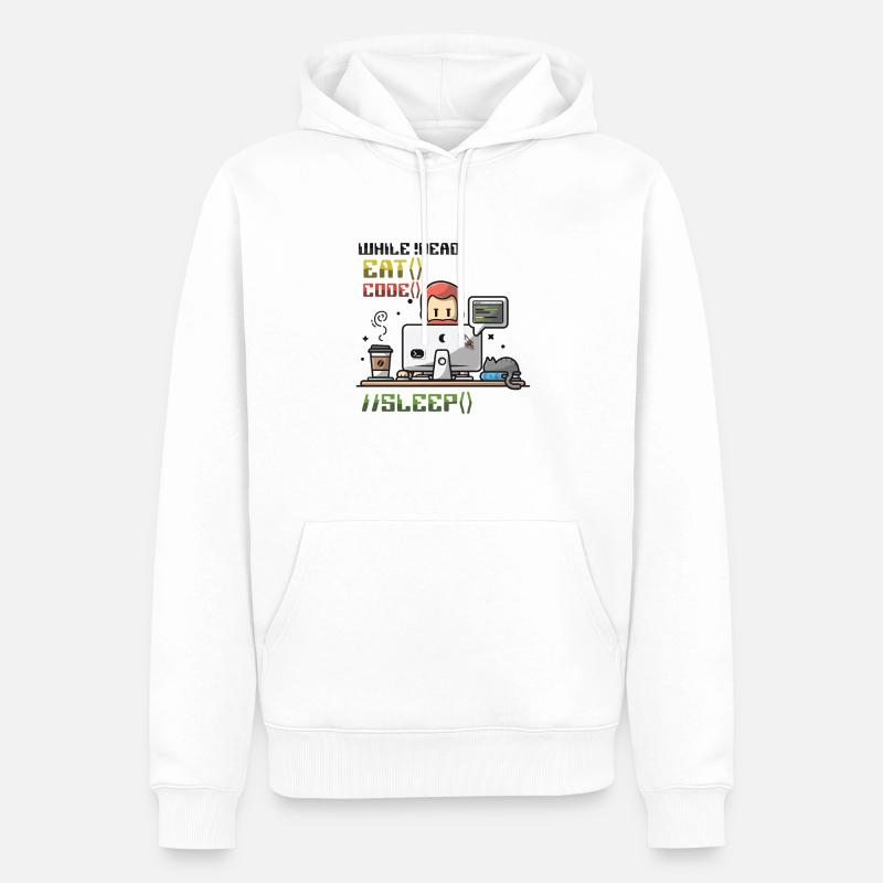 Programmer,Computer Programmer,Joke - Men’s Premium Organic Hoodie - white