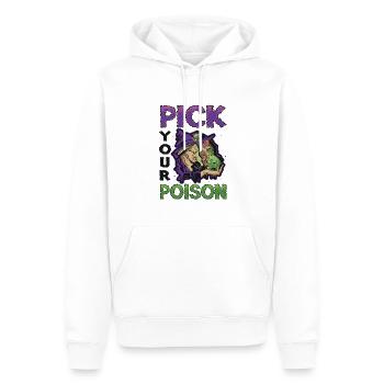 Choose your poison, Halloween, snake - Men’s Premium Organic Hoodie - white - Front - Nico (187cm)