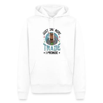 Plus qu’un seul échange que je promets - Sweat à capuche Premium bio Homme - blanc - Devant - Nico (187cm)