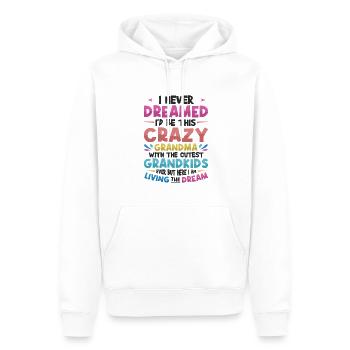 Une grand-mère fière aime ses petits-enfants - Sweat à capuche Premium bio Homme - blanc - Devant - Nico (187cm)