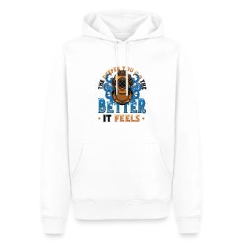 Tiefseetaucher, Gerätetauchen - Männer Premium Bio Hoodie - Weiß - Vorne - Nico (187cm)