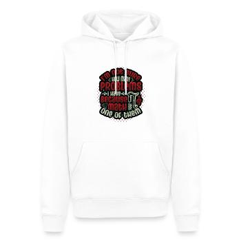 Les anti-maths, Drôle de maths - Sweat à capuche Premium bio Homme - blanc - Devant - Nico (187cm)