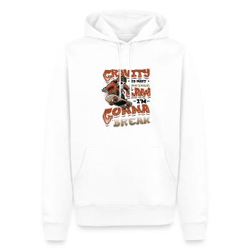 Skateboard Halfpipe, Tricks, Skateboarding - Sweat à capuche Premium bio Homme - blanc - Devant - Nico (187cm)