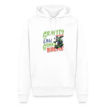 Skateboard Halfpipe, Tricks, Skateboarding - Sweat à capuche Premium bio Homme - blanc - Devant - Nico (187cm)