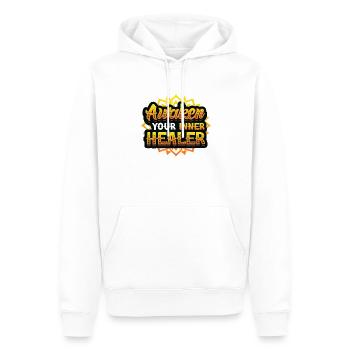 Awaken Your Inner Healer, Reiki Spiritual - Männer Premium Bio Hoodie - Weiß - Vorne - Nico (187cm)