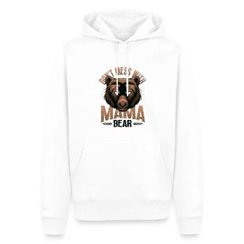 Leg Dich Nicht Mit Mama Bär An - Männer Premium Bio Hoodie - Weiß - Vorne - Nico (187cm)