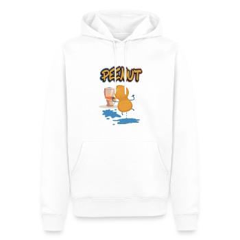 Peenut, funny peeing peanut - Men’s Premium Organic Hoodie - white - Front - Nico (187cm)