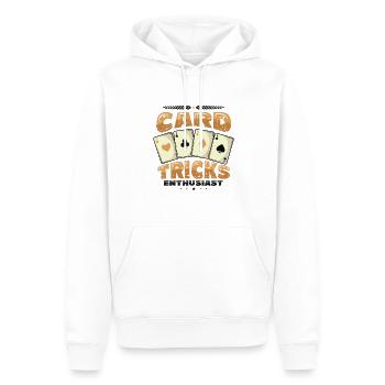 Card Tricks, Enthusiast, Magic Tricks, Wizard - Men’s Premium Organic Hoodie - white - Front - Nico (187cm)