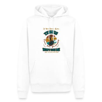 Entraîneurs de tennis, joueurs de tennis, entraînement de tennis - Sweat à capuche Premium bio Homme - blanc - Devant - Nico (187cm)