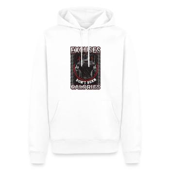Ausreden, Verbrennen, Keine Kalorien, Personal - Männer Premium Bio Hoodie - Weiß - Vorne - Nico (187cm)