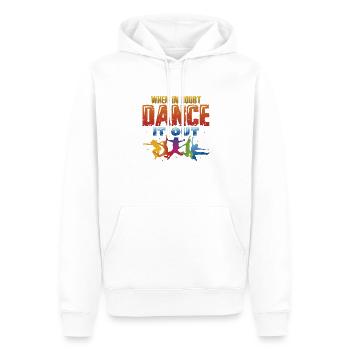 En cas de doute, dansez, dansez le hip hop - Sweat à capuche Premium bio Homme - blanc - Devant - Nico (187cm)