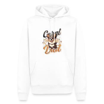 Corgi Daddy, Mignon Corgi Daddy - Sweat à capuche Premium bio Homme - blanc - Devant - Nico (187cm)