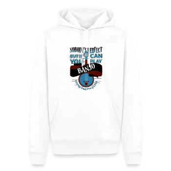 Joueur de banjo parfait, aime jouer du banjo - Sweat à capuche Premium bio Homme - blanc - Devant - Nico (187cm)