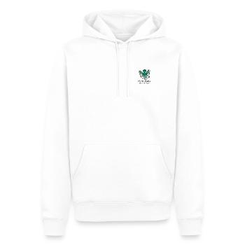 Entspannt achtarmig einen reinorgeln Saufen Bier - Männer Premium Bio Hoodie - Weiß - Vorne - Nico (187cm)