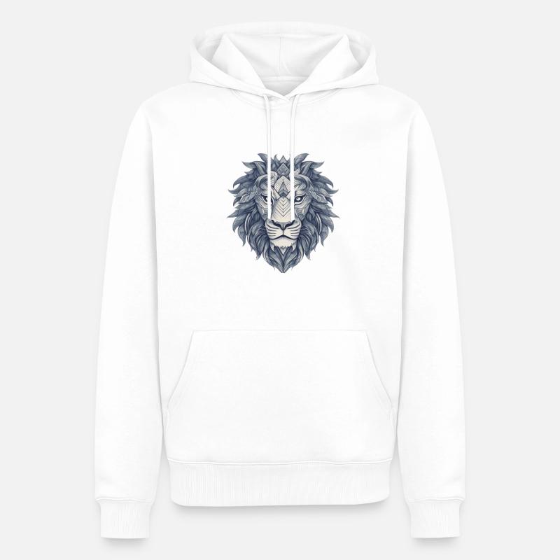 Majesté qui s’estompe - Sweat à capuche Premium bio Homme - blanc