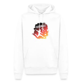 Football Germany - Fussball T-Shirt - Männer Premium Bio Hoodie - Weiß - Vorne - Nico (187cm)