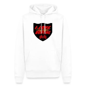 Voiture - Sweat à capuche Premium bio Homme - blanc - Devant - Nico (187cm)