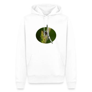 Libelle - Männer Premium Bio Hoodie - Weiß - Vorne - Nico (187cm)