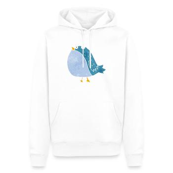 Vogel - Männer Premium Bio Hoodie - Weiß - Vorne - Nico (187cm)