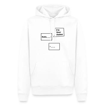 Linux Sudo - Men’s Premium Organic Hoodie - white - Front - Nico (187cm)