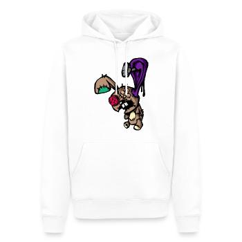 Poupée Voodoo lapin de paque - Sweat à capuche Premium bio Homme - blanc - Devant - Nico (187cm)