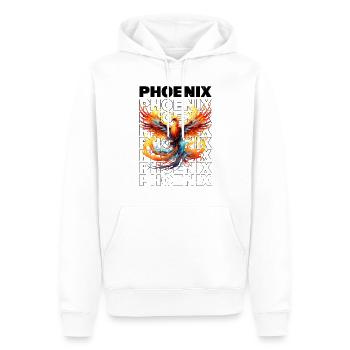 Phoenix Phoenix Fire Flames Bird Mythology - Men’s Premium Organic Hoodie - white - Front - Nico (187cm)
