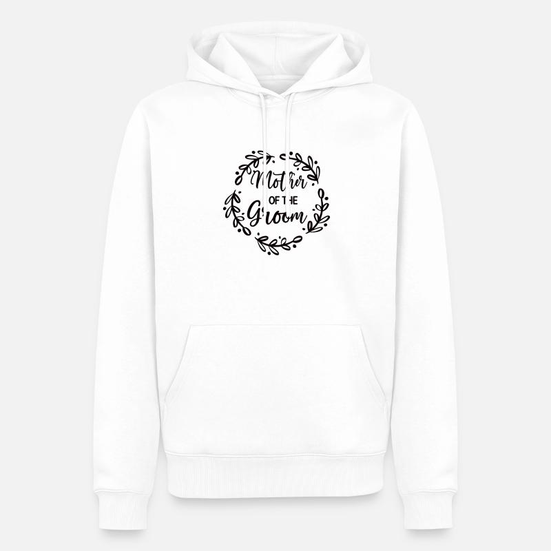 Mère du marié Groom Mama - Sweat à capuche Premium bio Homme - blanc