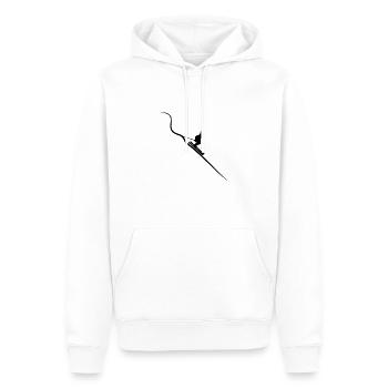Skieurs Descente Montagne Ski ECG Skis Ski - Sweat à capuche Premium bio Homme - blanc - Devant - Nico (187cm)