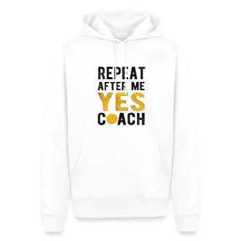 Water Polo Coach Water Polo Coach Water Polo Team - Men’s Premium Organic Hoodie - white - Front - Nico (187cm)