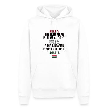 Stolzer Ungar Ungarn Flagge Ungarische Wurzeln - Männer Premium Bio Hoodie - Weiß - Vorne - Nico (187cm)
