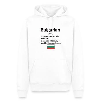 Bulgare Bulgarien Flagge Bulgarische Wurzeln - Männer Premium Bio Hoodie - Weiß - Vorne - Nico (187cm)