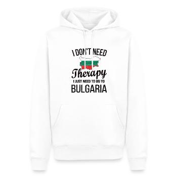 Bulgare Bulgarien Herkunft Bulgarische Flagge - Männer Premium Bio Hoodie - Weiß - Vorne - Nico (187cm)