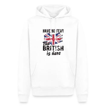 Brite Großbritannien Herkunft Britische Flagge - Männer Premium Bio Hoodie - Weiß - Vorne - Nico (187cm)