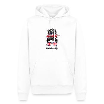 British Great Britain Flag British roots - Men’s Premium Organic Hoodie - white - Front - Nico (187cm)