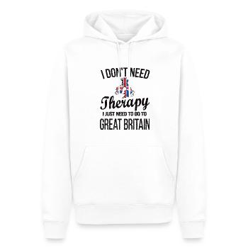 Brite Großbritannien Herkunft Britische Flagge - Männer Premium Bio Hoodie - Weiß - Vorne - Nico (187cm)