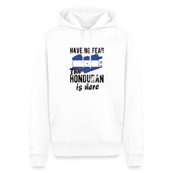 Fier drapeau hondurien du Honduras - Sweat à capuche Premium bio Homme - blanc - Devant - Nico (187cm)