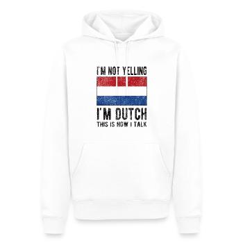 Pays-Bas néerlandais Drapeau néerlandais - Sweat à capuche Premium bio Homme - blanc - Devant - Nico (187cm)