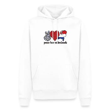 Niederländer Niederlande Niederländische Wurzeln - Männer Premium Bio Hoodie - Weiß - Vorne - Nico (187cm)