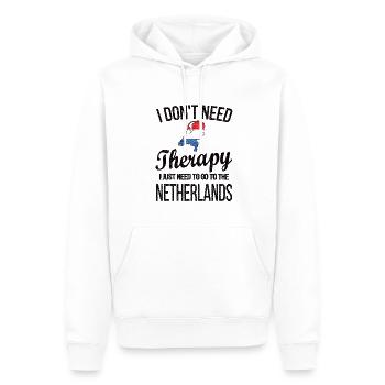 Pays-Bas néerlandais Drapeau néerlandais - Sweat à capuche Premium bio Homme - blanc - Devant - Nico (187cm)