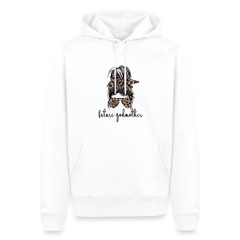 Marraine Future Marraine Cadeau Marraine Marraine - Sweat à capuche Premium bio Homme - blanc - Devant - Nico (187cm)
