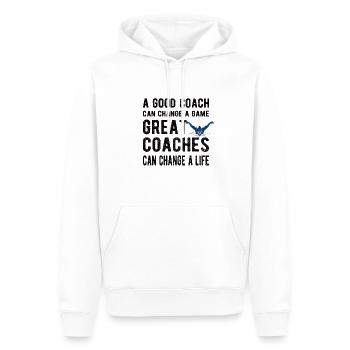 Schwimmtrainer Trainer Von Schwimmer Schwimmcoach - Männer Premium Bio Hoodie - Weiß - Vorne - Nico (187cm)